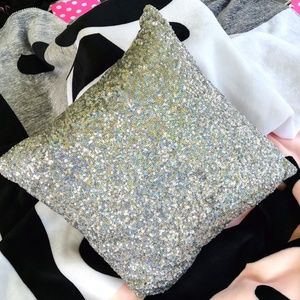 Victoria's Secret PINK Bling Snow Leopard Pillow